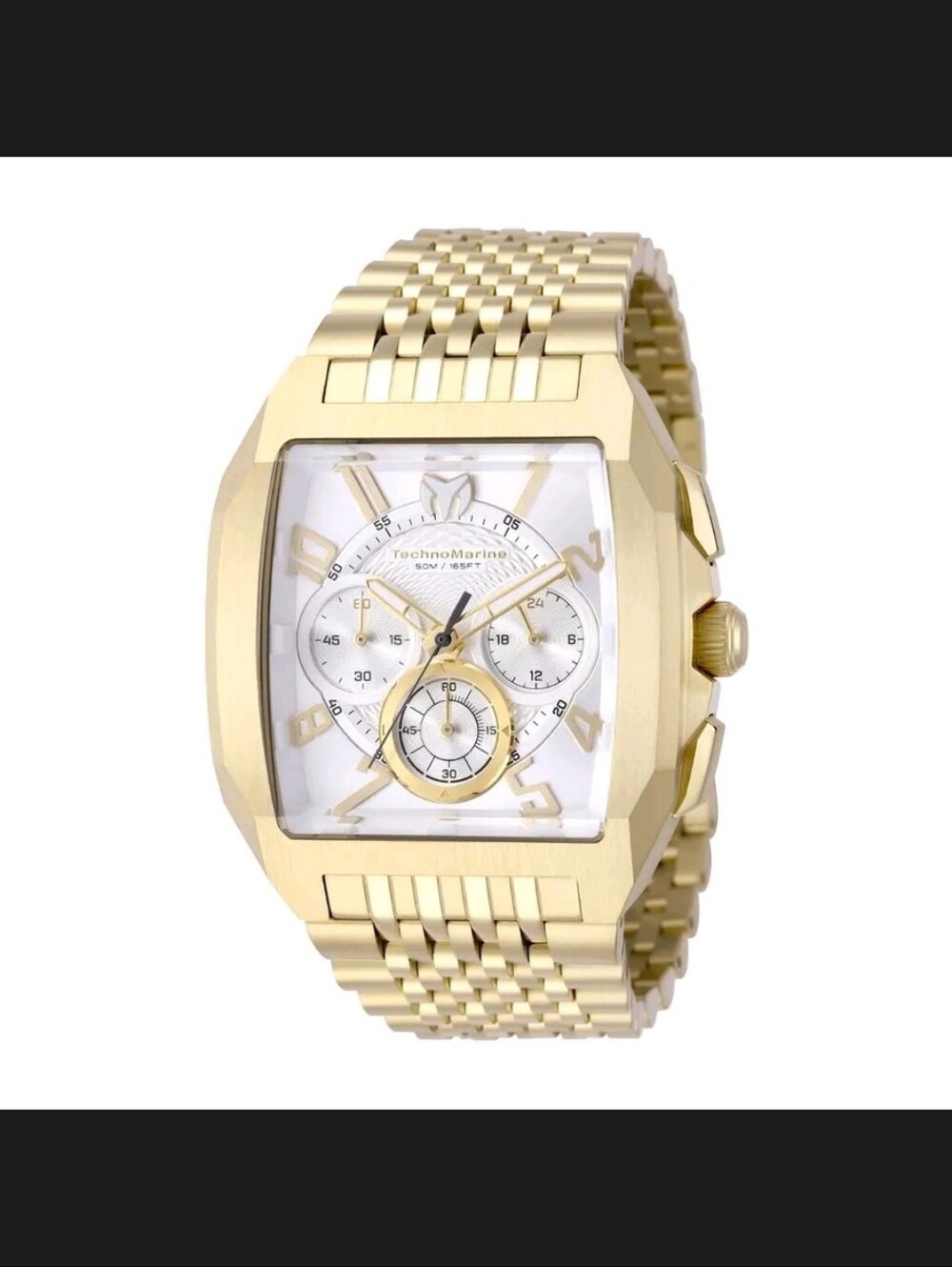 Technomarine Men's Gold and White Chronograph Bracelet Watch